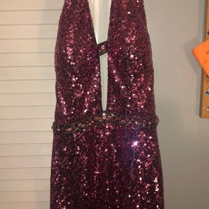 Jolene Purple Sequined Dress